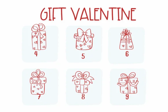 Gift Valentine by Sirinart — Dingbats Font — thumbnail 4