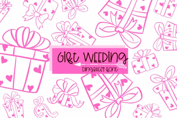 Gift Weeding by Sirinart — Dingbats Font