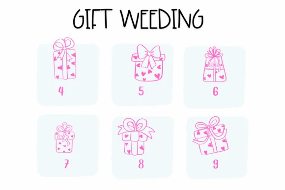 Gift Weeding by Sirinart — Dingbats Font — thumbnail 4