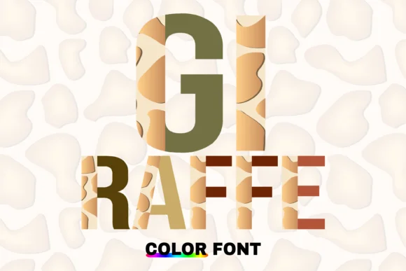 Giraffe by WADLEN — Color Fonts Font