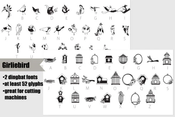 Girliebird Font by Illustration Ink — Dingbats Font