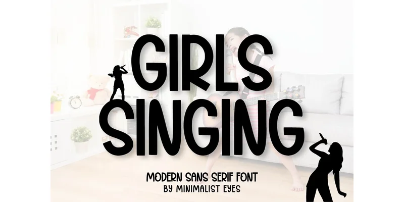 Girls Singing Font by Minimalist Eyes — Sans Serif Font