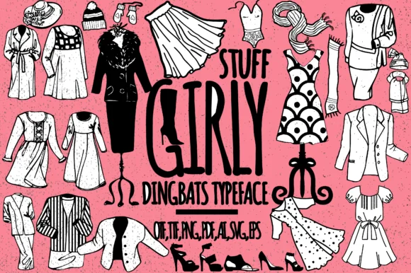 Girly Stuff by Minimalistartstudio — Dingbats Font