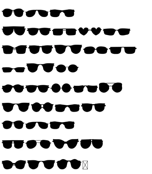 Glasses by Eystore — Dingbats Font — thumbnail 5