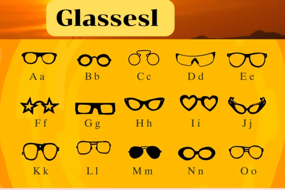 Glasses by Nongyao — Dingbats Font — thumbnail 2