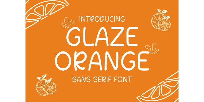 Glaze Orange Font by CraftedType Studio — Sans Serif Font
