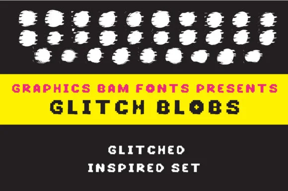 Glitch Blobs by GraphicsBam Fonts — Dingbats Font