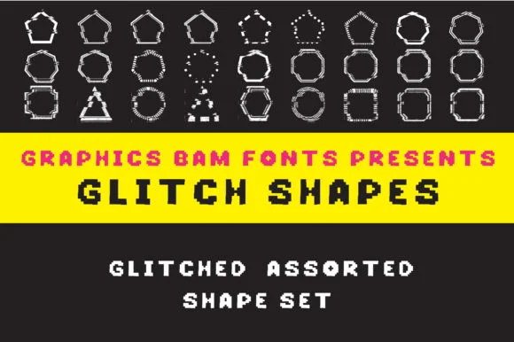 Glitch Shapes by GraphicsBam Fonts — Dingbats Font