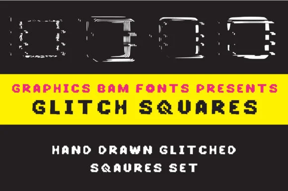 Glitch Squares by GraphicsBam Fonts — Dingbats Font