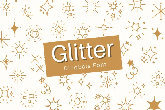 Glitter by Bambin — Dingbats Font
