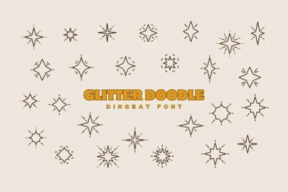 Glitter Doodle by Eystore — Dingbats Font