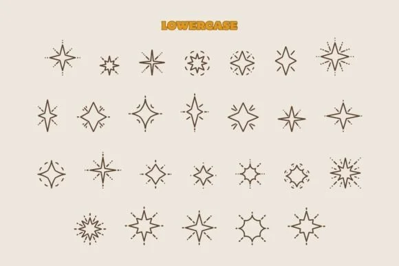 Glitter Doodle by Eystore — Dingbats Font — thumbnail 3