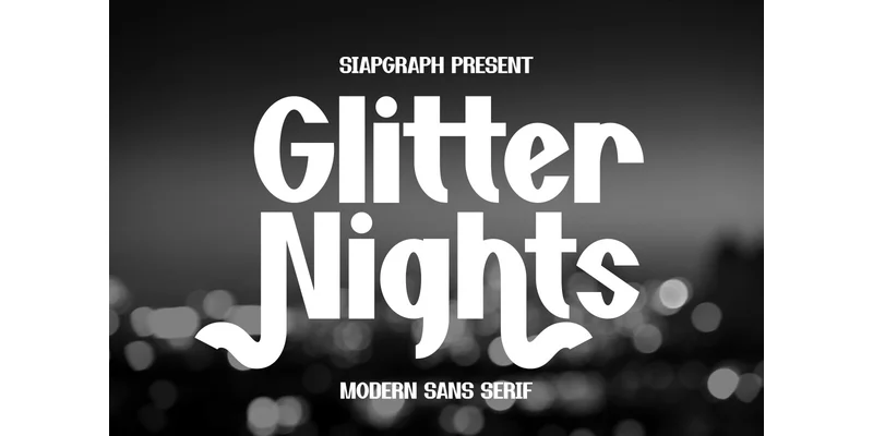 Glitter Nights Font by SiapGraph — Sans Serif Font