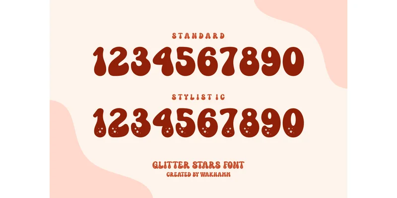 Glitter Stars Font by Wakhamm (7NTypes) by Wakhamm (7NTypes) — Display Font — thumbnail 8