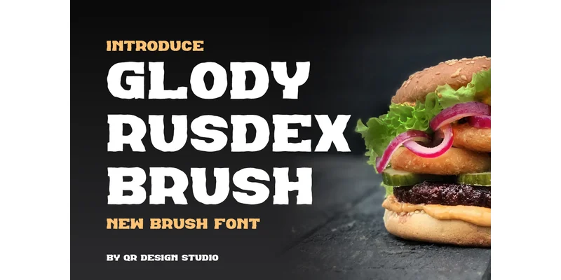 Glody Rusdex Brush Font by qrdesignstd — Sans Serif Font
