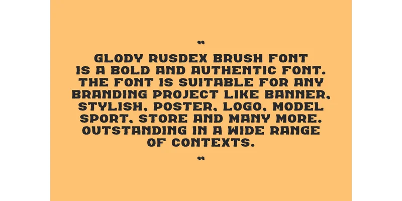 Glody Rusdex Brush Font by qrdesignstd — Sans Serif Font — thumbnail 7