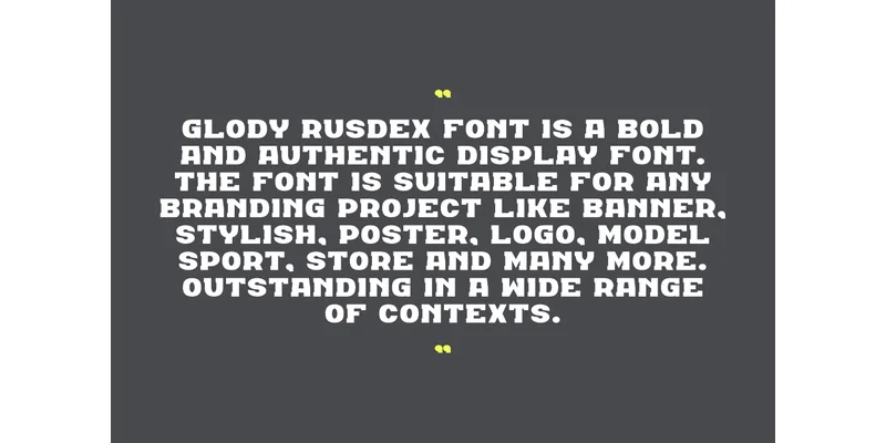 Glody Rusdex Font by qrdesignstd — Sans Serif Font — thumbnail 8