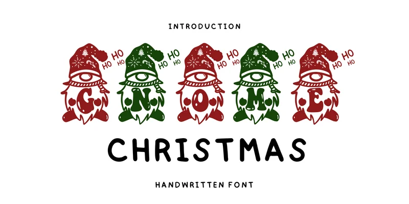 Gnome Christmas Font by Bee piyanuch by Bee piyanuch — Decorative Font