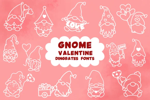 Gnome Valentine by Natchuta — Dingbats Font