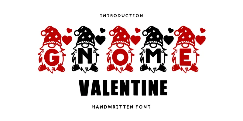 Gnome Valentine Font by Bee piyanuch by Bee piyanuch — Decorative Font