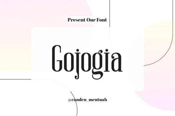 Gojogia by Canden Meutuah — Slab Serif Font