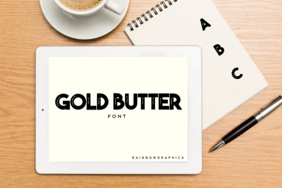 Gold Butter by RainbowGraphicx — Slab Serif Font