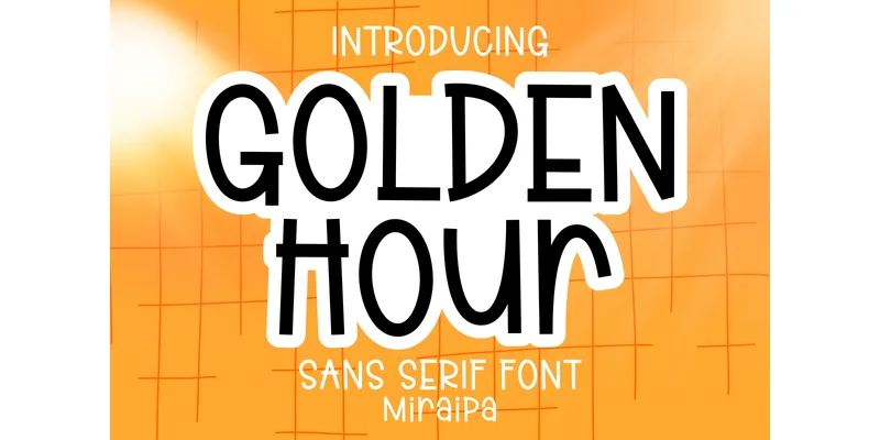 Golden Hour Font by miraipa — Sans Serif Font