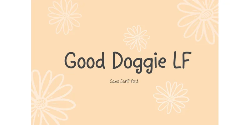 Good Doggie Lf Font by TanoiCartoonist — Sans Serif Font