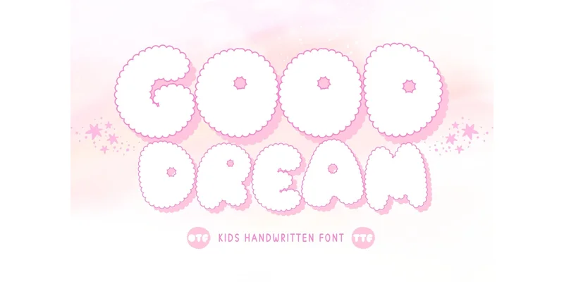 Good Dream Font by narinari32 — Display Font