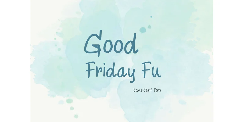 Good Friday Fu Font by TanoiCartoonist — Sans Serif Font
