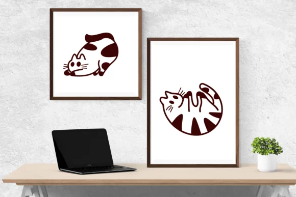 Goofy Cat by Nongyao — Dingbats Font — thumbnail 6