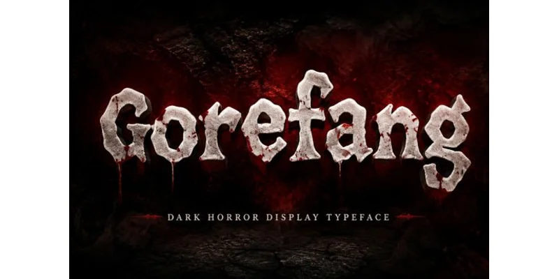 Gorefang Font by BILLI — Blackletter Font