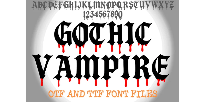 Gothic Vampire Font by squeebcreative — Blackletter Font