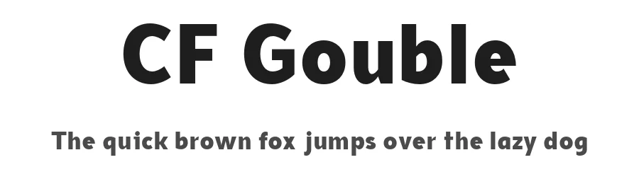CF Gouble by Indotype Foundry — Sans Serif Font