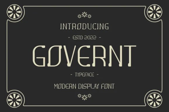 Goverent by maikofarazhatta — Slab Serif Font