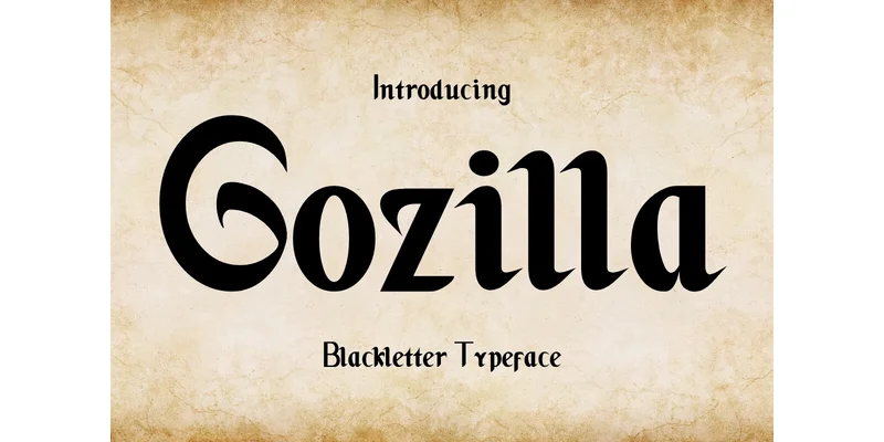 Gozilla Font by Eystore by Eystore — Blackletter Font