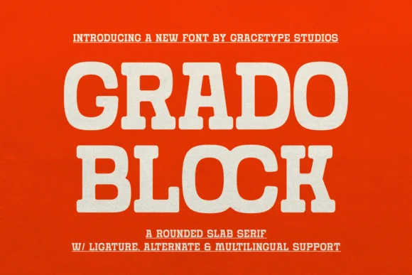 Grado Block by Gracetypestudio โ Slab Serif Font