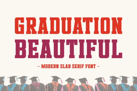 Graduation Beautiful by Eightde — Slab Serif Font