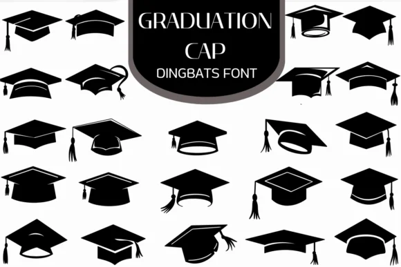 Graduation Cap by Heartcraft Atelier — Dingbats Font