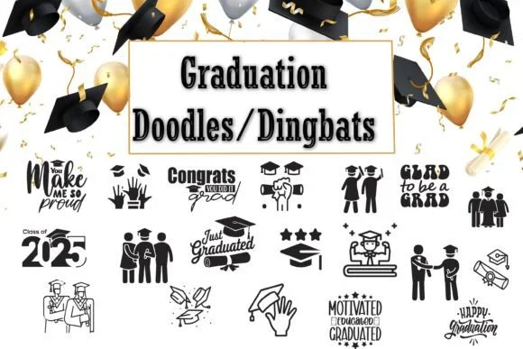 Graduation Doodles by Mary Kay's Magic — Dingbats Font