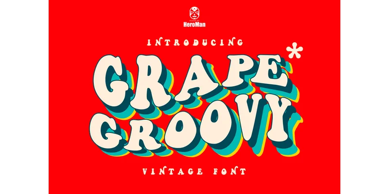 Grape Groovy Font by HeroMan — Display Font — thumbnail 3