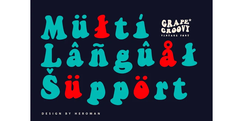 Grape Groovy Font by HeroMan — Display Font — thumbnail 6