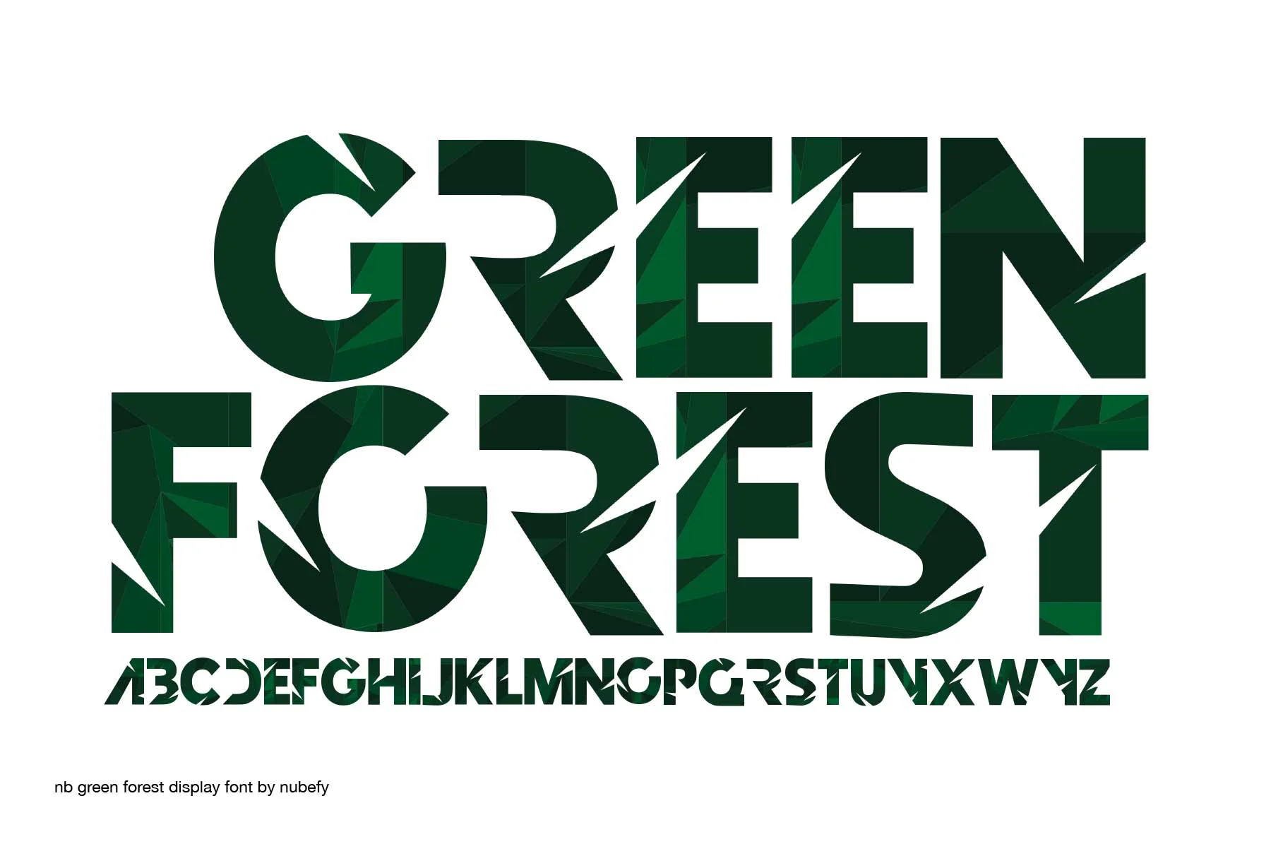 Green Forest by Multilateral — Color Fonts Font