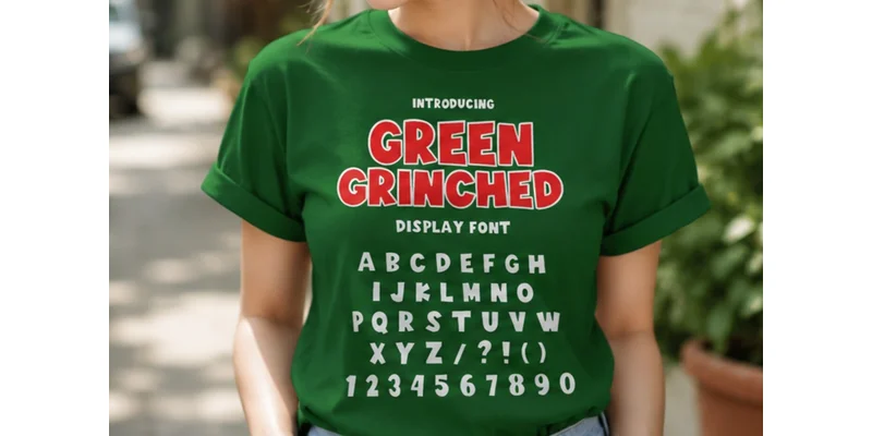 Green Grinched Font by WNIdesign — Display Font — thumbnail 2