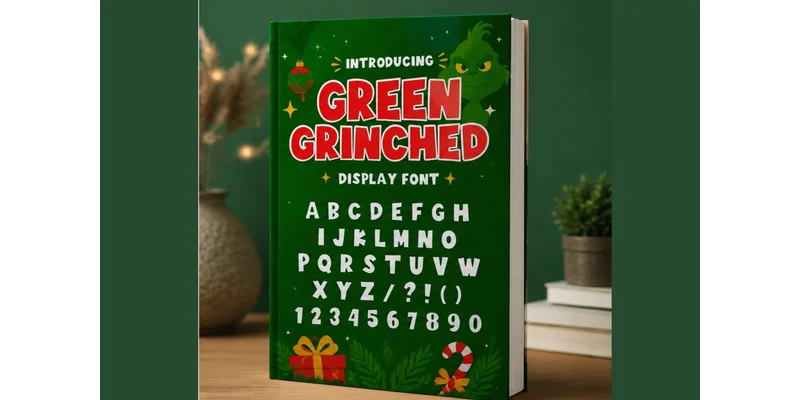 Green Grinched Font by WNIdesign — Display Font — thumbnail 3