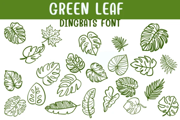 Green Leaf by Sontaya — Dingbats Font