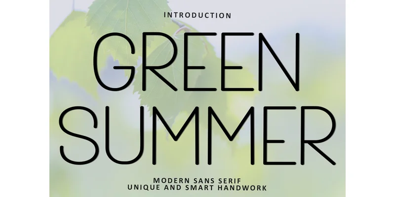 Green Summer Font by FreshTypeINK — Sans Serif Font