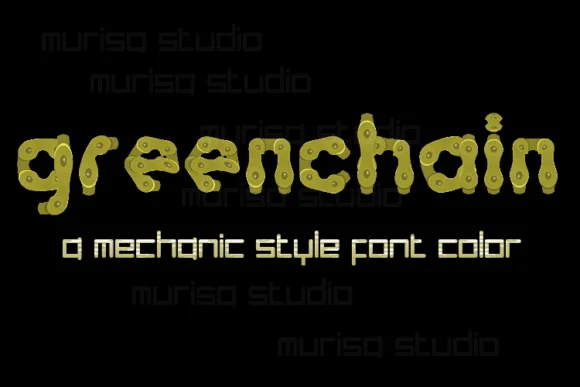 Greenchain by murisa.studio — Color Fonts Font