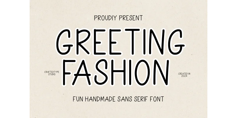 Greeting Fashion Font by CraftedType Studio — Sans Serif Font