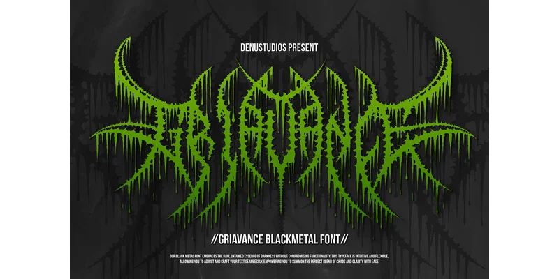 Griavance Font by Denustudios by Denustudios — Blackletter Font